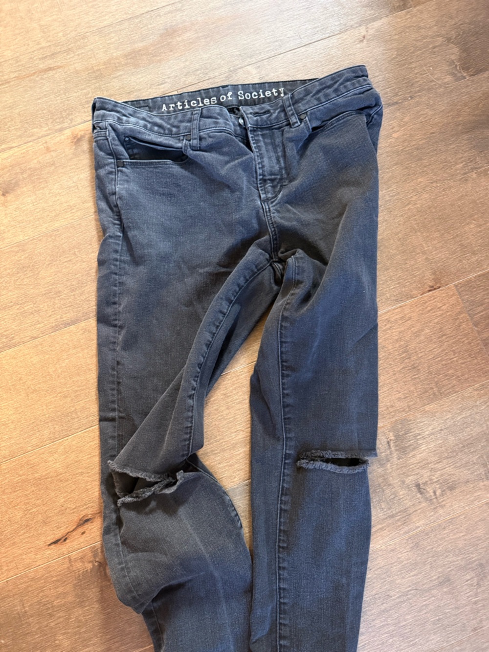 Articles of Society Dark Blue Women’s Ripped Jeans